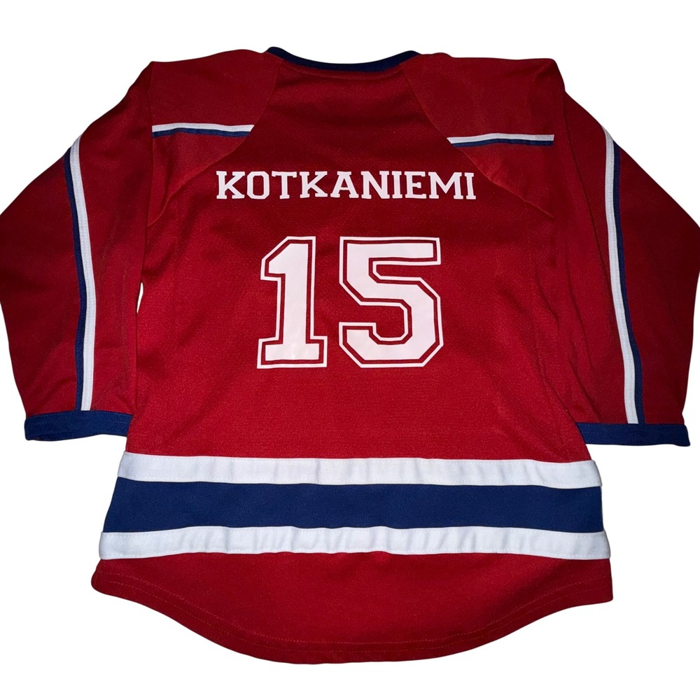 NHL Montreal Canadiens Kotkaniemi 15 Jersey Youth L/XL Red Hockey Fan Gear‎ Habs